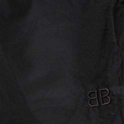 Balenciaga Black Synthetic Mesh Lined Running Shorts S