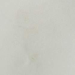 Pre Owned Balenciaga White Knit Embellished Sleeveless Top L