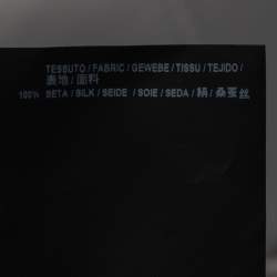 Pre Owned Balenciaga Green Silk Pleated Asymmetrical Blouse S