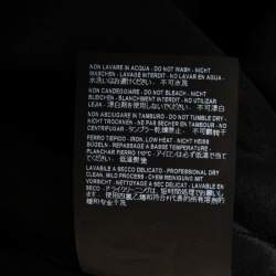 مملوكة مسبقًا Balenciaga Black Crepe Embellished Neck Detail Short Dress S