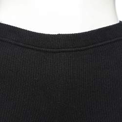 Pre Owned بنطلون رياضي بالنسياغا ستيراب تريكو مضلع أسود مقاس متوسط