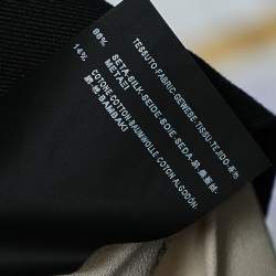 Balenciaga Ecru Silk Fray Detail Pleated Mini Skirt M