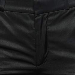 Balenciaga Black Synthetic Side Trim Detail Shorts S