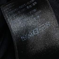 Balenciaga Charcoal Grey Cotton Knit Oversized Crewneck T-Shirt M
