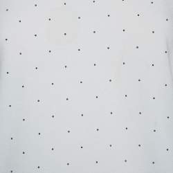 Pre Owned Balenciaga White Embellished Crepe Sleeveless Top XS