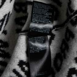 Balenciaga Black Intarsia Knit World Food Programme Crewneck Jumper XS