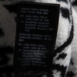 Balenciaga Black Intarsia Knit World Food Programme Crewneck Jumper XS