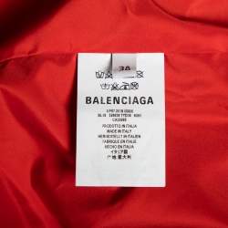 مملوكة مسبقًا Balenciaga Colorblock Logo Printed Synthetic Windbreaker Jacket M