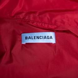مملوكة مسبقًا Balenciaga Colorblock Logo Printed Synthetic Windbreaker Jacket M