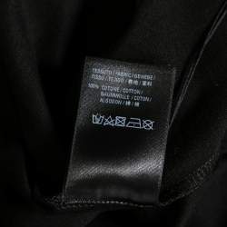 Pre Owned Balenciaga Black Cotton Political Campaign Logo Printed T-Shirt XL