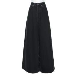 Balenciaga Black Denim High Waisted Giant Flared Jeans S