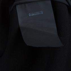 Pre Owned Balenciaga Black Embellished Cocoon Coat S