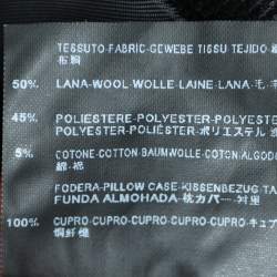 مملوكة مسبقًا Balenciaga Black Wool Blend Quilted Detail Button Front Jacket M