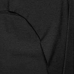 Balenciaga Black Wool Asymmetric Overlay Detailed Skirt M