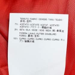 Balenciaga Orange Crepe Oversized Shift Dress S