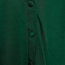 Pre Owned Balenciaga Green Knit Button Down Cardigan M