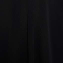 Pre Owned Balenciaga Black Jersey V-Neck Top S