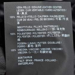 Pre Owned جاكيت بالنسياغا سوينغ بيكر جلد أحمر كبير الحجم م قاس كبير (لارج)