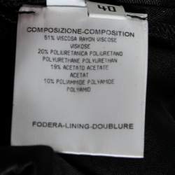 Pre Owned Balenciaga Black Satin Drape Detail Sleeveless Top M