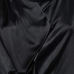 Pre Owned Balenciaga Black Satin Drape Detail Sleeveless Top M