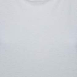 Pre Owned Balenciaga White Cotton Oversized Crewneck T-Shirt XS