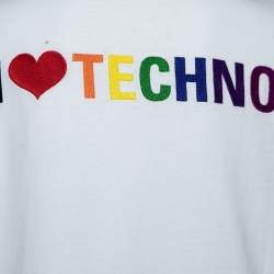 Pre Owned Balenciaga White Cotton Oversized Crewneck T-Shirt XS