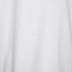Pre Owned Balenciaga White Cotton Oversized Crewneck T-Shirt XS