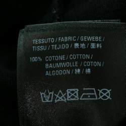 Pre Owned Balenciaga Black Logo Print Cotton Crewneck T-Shirt XS  