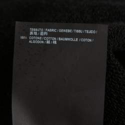 مملوكة مسبقًا Balenciaga Black Copyright Print Cotton Zip-Front Hoodie S