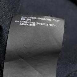 Pre Owned Balenciaga Black Cotton Knit Kimono Sleeve T-Shirt M