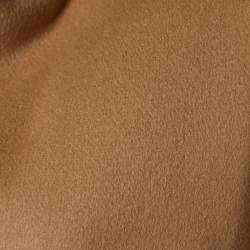 Balenciaga Light Brown Wool Button Front Short Coat S