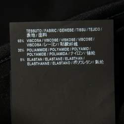 Pre Owned Balenciaga Black Logo Print Synthetic Tracksuit Jacket L