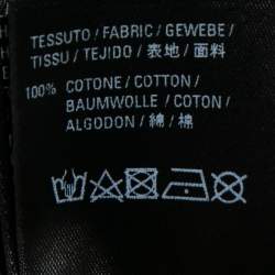 Pre Owned Balenciaga Black Printed Cotton Oversized T-Shirt S