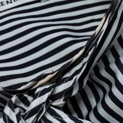 Pre Owned Balenciaga Black Striped Cotton Oversized Shirt S