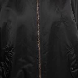 Balenciaga Black Synthetic Eiffel Tower Bomber Jacket XL