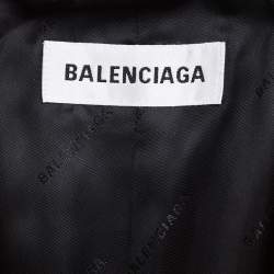 Pre Owned Balenciaga Pink Wool Single-Breasted Blazer M