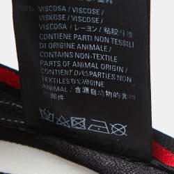 Pre Owned Balenciaga Grey Checked Crepe Oversized Tie-Neck Top S