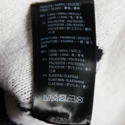 Balenciaga Black Logo Intarsia Knit Wool Sweater M