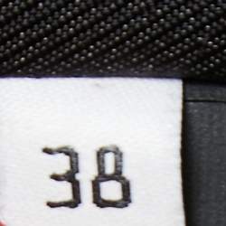 Pre Owned Balenciaga Black Leather Biker Jacket M