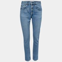 Balenciaga Blue Denim High Waist Jeans S Waist 26"