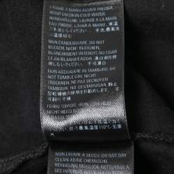 Pre Owned Balenciaga Black Cotton Knit Crew Neck T-Shirt S