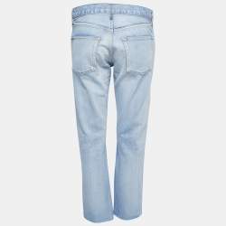 Balenciaga Light Blue Denim High Waist Jeans S Waist 26"