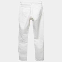 Balenciaga White Denim High Waist Jeans S Waist 24"