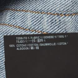 Pre Owned Balenciaga Light Blue Denim Twisted Straight Fit Jeans S