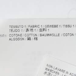 Pre Owned Balenciaga White Cotton Button Front Oversized Shirt M