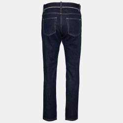 Balenciaga Navy Blue Denim Tapered Leg Jeans M