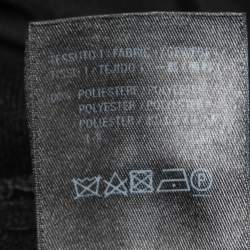 Pre Owned Balenciaga Black Synthetic Logo Side Stripe Detail Track Pants L