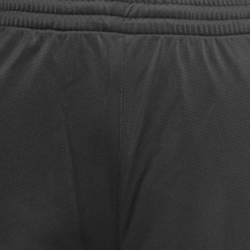 Pre Owned Balenciaga Black Synthetic Logo Side Stripe Detail Track Pants L