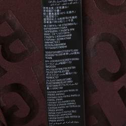 Balenciaga Brown All-Over Logo Patterned Satin Elasticized Waist Shorts S 