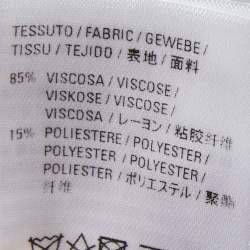 Balenciaga White Patterned Stretch Knit Full Sleeve T-Shirt S